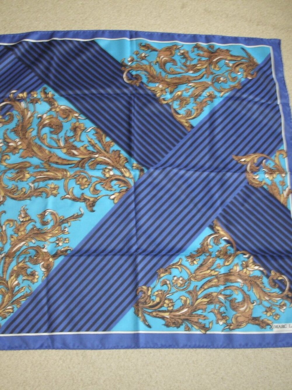 Marc Laury Paris Square Scarf Made in Italy